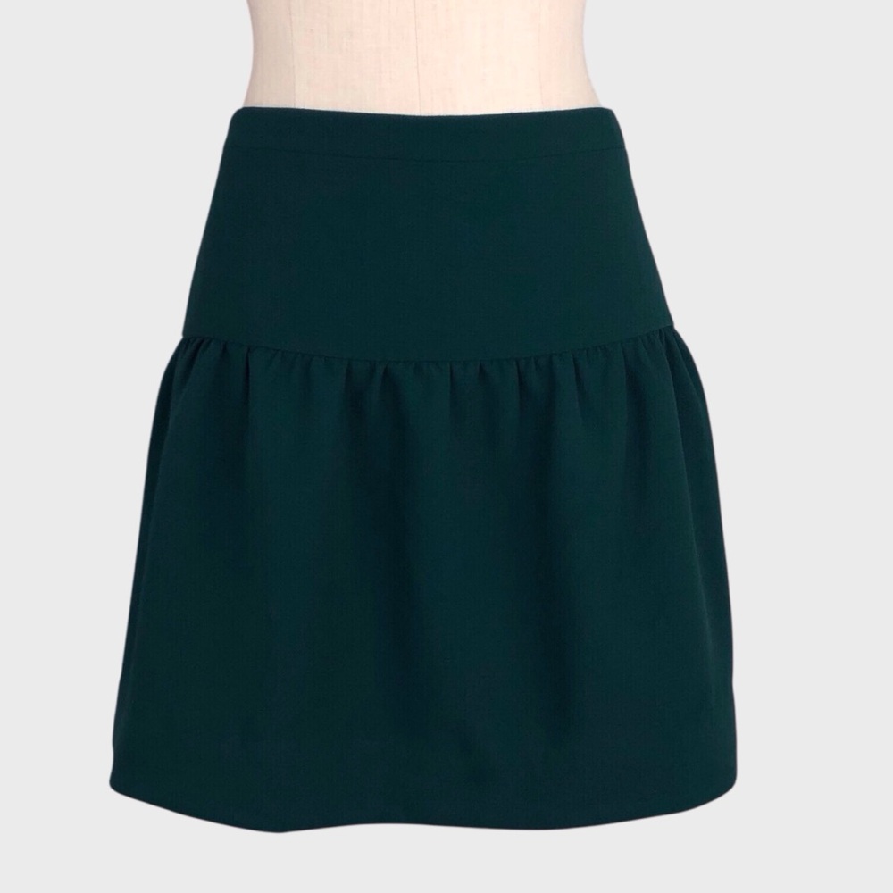 NWT J Crew Ruched Crepe‎ Flounce Mini Skirt
